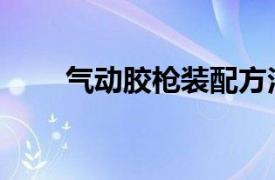 气动胶枪装配方法视频（气动胶枪）