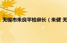 无锡市朱良平检察长（朱健 无锡市惠山区人民检察院副检察长）