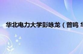 华北电力大学彭咏龙（曾鸣 华北电力大学教授、博士生导师）