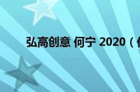 弘高创意 何宁 2020（何宁 弘高创意董事长董事）