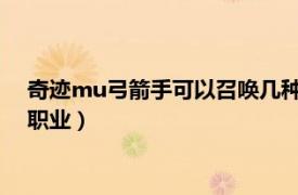 奇迹mu弓箭手可以召唤几种召唤兽（弓箭手 《奇迹MU》中的职业）