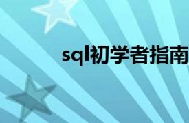 sql初学者指南（SQL学习指南）