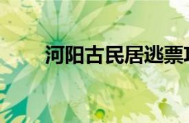 河阳古民居逃票攻略（河阳古民居）