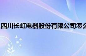 四川长虹电器股份有限公司怎么样（四川长虹电器股份有限公司）