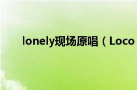 lonely现场原唱（Loco India Martinez演唱歌曲）