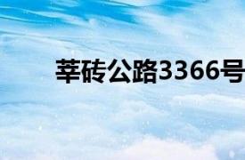 莘砖公路3366号（莘砖公路419号）