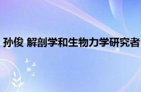 孙俊 解剖学和生物力学研究者（孙俊 解剖学和生物力学研究者）