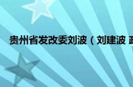 贵州省发改委刘波（刘建波 政协贵州省第十二届委员会委员）