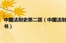 中国法制史第二版（中国法制史 2017年复旦大学出版社出版的图书）