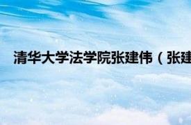 清华大学法学院张建伟（张建伟 清华大学电教中心主任助理）