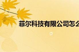 菲尔科技有限公司怎么样（菲尔科技有限公司）