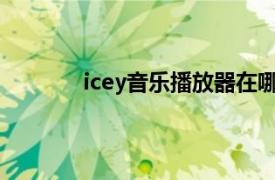 icey音乐播放器在哪（ICEE 多功能播放器）