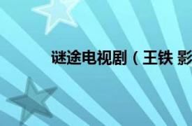 谜途电视剧（王铁 影视剧《谜途》中的角色）