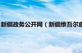 新疆政务公开网（新疆维吾尔自治区人民政府机关信息公开指南）