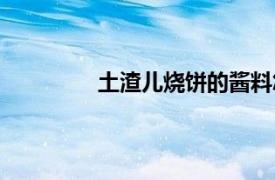 土渣儿烧饼的酱料怎么做（土渣儿烧饼）