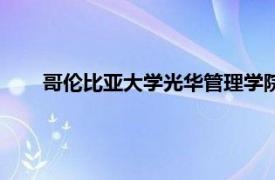 哥伦比亚大学光华管理学院（哥伦比亚大学：智慧之光）