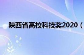 陕西省高校科技奖2020（陕西省首届高校科技成果展）