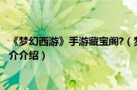 《梦幻西游》手游藏宝阁?（梦幻西游手游有藏宝阁吗相关内容简介介绍）