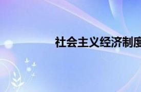 社会主义经济制度的相关内容有哪些？