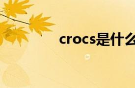 crocs是什么牌子（crocs）