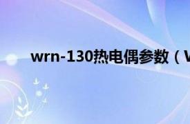 wrn-130热电偶参数（WRN-230NM耐磨热电偶）