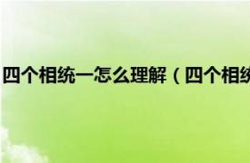 四个相统一怎么理解（四个相统一指的是什么相关内容简介介绍）