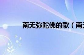 南无弥陀佛的歌（南无阿弥陀佛 佛教歌曲名）