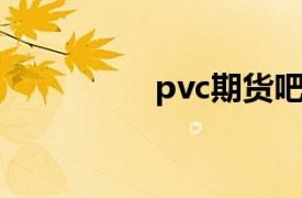 pvc期货吧（PVC期货）