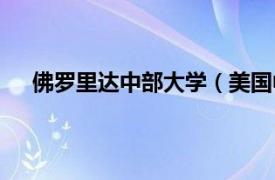 佛罗里达中部大学（美国中佛罗里达学院奥兰多分校）