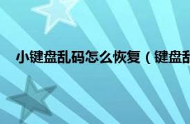 小键盘乱码怎么恢复（键盘乱码怎么恢复相关内容简介介绍）