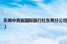 东莞中青旅国际旅行社东莞分公司招聘（东莞中青旅国际旅行社东莞分公司）