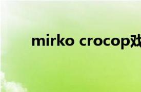 mirko crocop戏（mirko crocop）