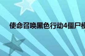 使命召唤黑色行动4僵尸模式（使命召唤：黑色行动4）