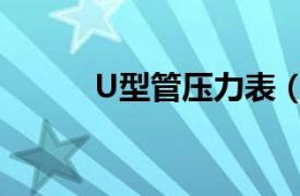 U型管压力表（U型夹式压力表）