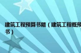 建筑工程预算书籍（建筑工程概预算 2017年西南交通大学出版社出版的图书）