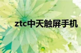 ztc中天触屏手机（ZTC中天ZT8850）