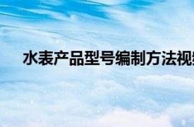 水表产品型号编制方法视频（水表产品型号编制方法）