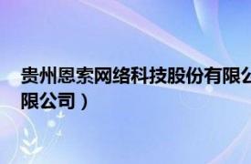 贵州恩索网络科技股份有限公司官网（贵州恩索网络科技股份有限公司）