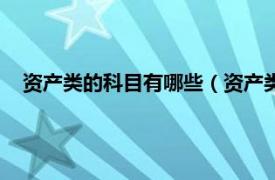 资产类的科目有哪些（资产类科目有哪些相关内容简介介绍）