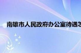 南雄市人民政府办公室待遇怎么样（南雄市人民政府办公室）