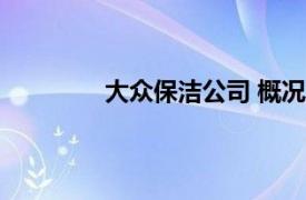 大众保洁公司 概况（保定大众保洁公司）