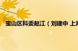 宝山区科委赵江（刘建中 上海市宝山区科学技术委员会主任）