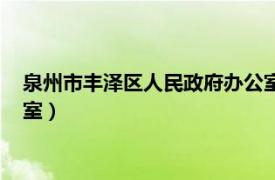 泉州市丰泽区人民政府办公室主任（泉州市丰泽区人民政府办公室）