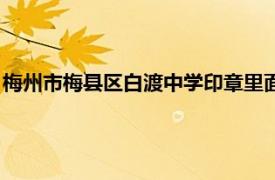 梅州市梅县区白渡中学印章里面的数字（梅州市梅县区白渡中学）