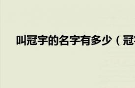 叫冠宇的名字有多少（冠宇的寓意相关内容简介介绍）