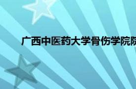 广西中医药大学骨伤学院院长（广西中医学院骨伤学院）