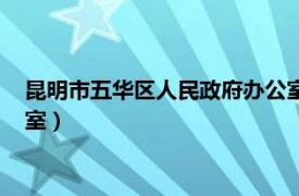 昆明市五华区人民政府办公室主任（昆明市五华区人民政府办公室）