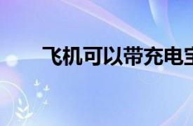 飞机可以带充电宝吗？相关内容介绍