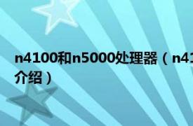 n4100和n5000处理器（n4100相当于什么处理器相关内容简介介绍）