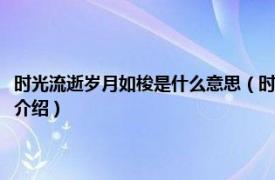 时光流逝岁月如梭是什么意思（时光荏苒岁月如梭是什么意思相关内容简介介绍）